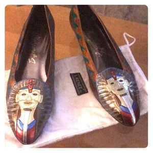 Hand painted Egyptian Shoes Size 10